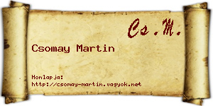Csomay Martin névjegykártya